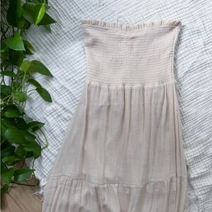 Strapless Tiered Maxi Dress